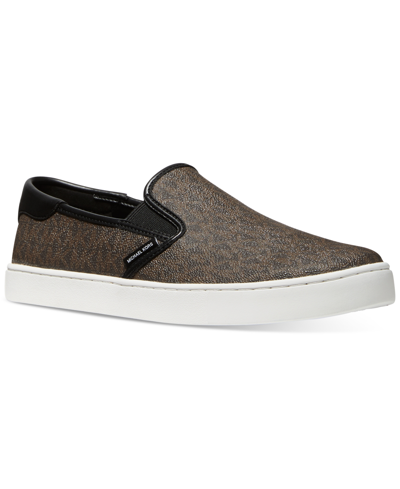 Michael Kors Michael  Men's Nate Slip-on Sneakers In Black