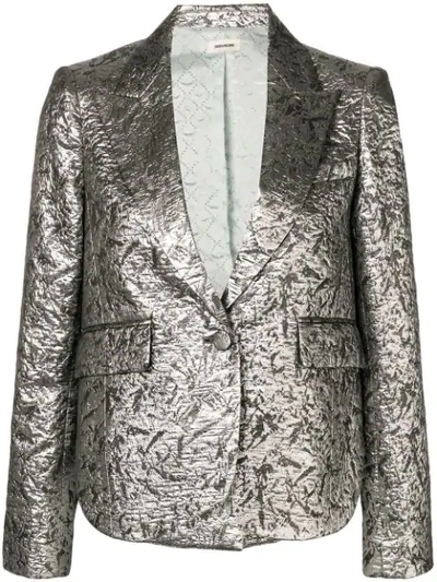 Zadig & Voltaire Zadig&voltaire Vistar Jac Blazer - Metallic In Silver