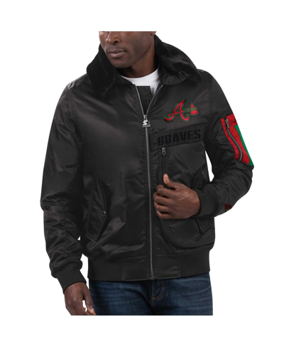 Starter Men's  X Ty Mopkins Black Atlanta Falcons Black History Month Satin Full-zip Jacket