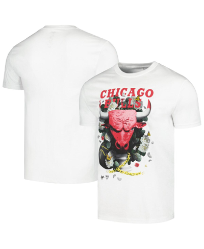 Identify Artist Series Men's And Women's Nba X Kathy Agerâ White Chicago Bulls  T-shirt