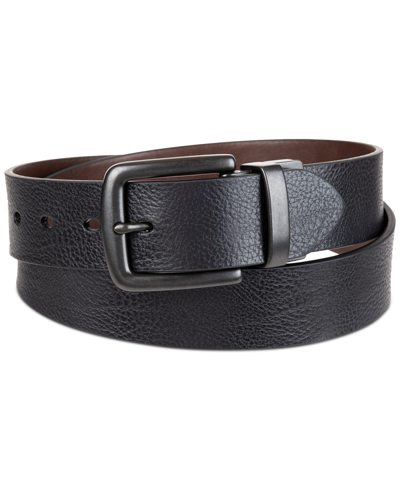 Levi's Men's Embossed Reversible Belt In Black,brown