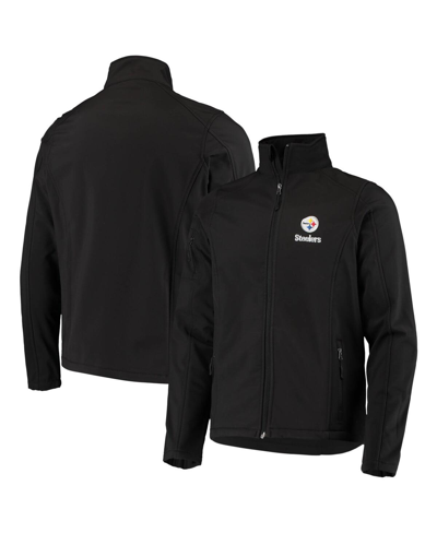 Dunbrooke Men's  Black Pittsburgh Steelers Big And Tall Sonoma Softshell Full-zip Jacket