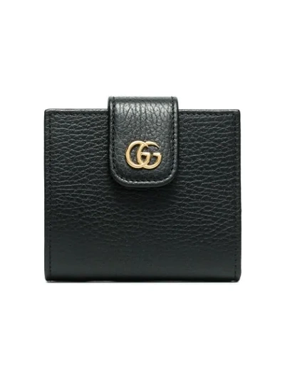 Gucci Black Marmont Flat Leather Wallet