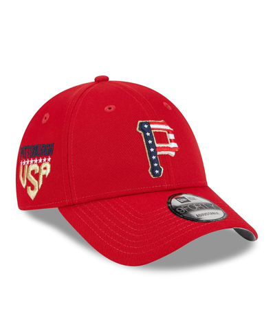 New Era Men's  Red Pittsburgh Pirates 2023 Fourth Of July 9twenty Adjustable Hat
