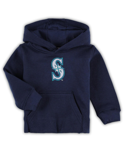 Outerstuff Babies' Toddler Boys And Girls Navy Seattle Mariners Team Primary Logo Fleece Pullover Hoodie
