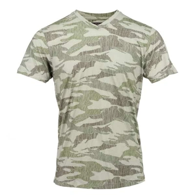 Lords Of Harlech Maze Tee In Olive Scribble Camo