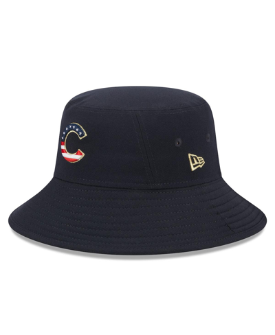 New Era Men's  Navy Cleveland Guardians 2023 Fourth Of July Bucket Hat