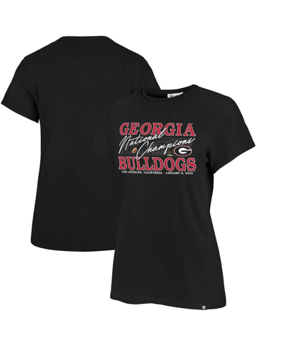 47 Brand Women's ' Black Georgia Bulldogs College Football Playoff 2022 National Champions Frankie T-