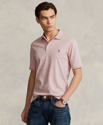 Polo Ralph Lauren Men's Classic Fit Soft Cotton Polo In Carmel Pink