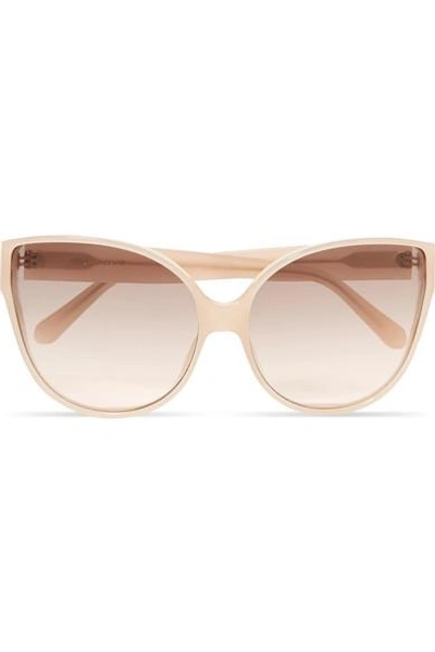 Linda Farrow Oversized Cat-eye Acetate Sunglasses In Pink