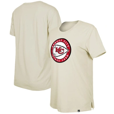 New Era Women's  Cream Kansas City Chiefs 2023 Nfl Draft T-shirt