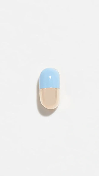 Alison Lou Pill 14-karat Gold And Enamel Earring
