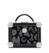 Mcm Berlin Leopard Spot Crystal Leather Crossbody Bag - Black In Bk