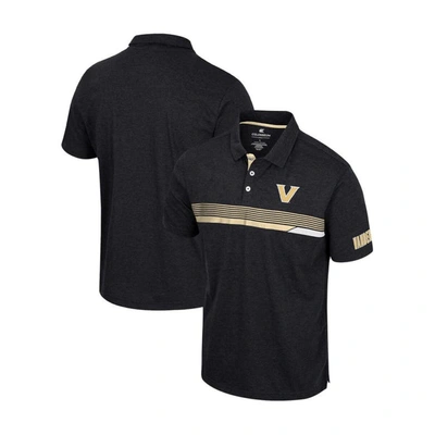 Colosseum Men's  Black Vanderbilt Commodores No Problemo Polo Shirt
