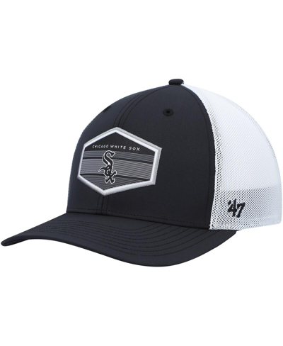 47 Brand Men's ' Black, White Chicago White Sox Spring Training Burgess Trucker Snapback Hat In Black,white