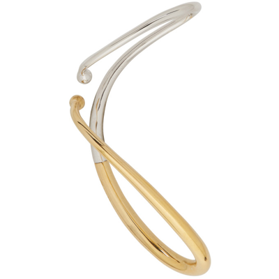 Charlotte Chesnais 金色和银色搭配的单侧 Mirage 耳环 In Multicoloured