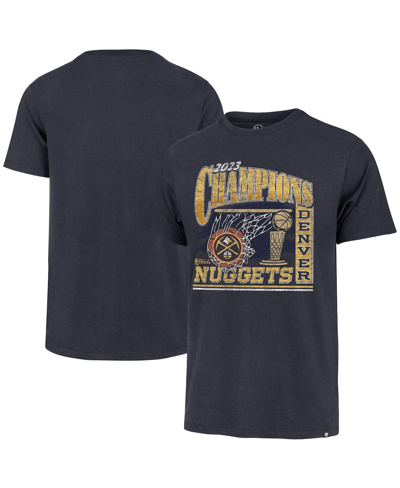 47 Brand Men's ' Navy Denver Nuggets 2023 Nba Finals Champions Baseline Franklin T-shirt