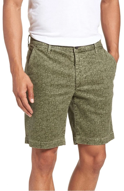 Ag Lotas Slim Fit Stretch Cotton Shorts In Sulfur Dry Cypress