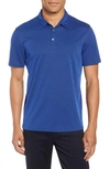 Zachary Prell Caldwell Pique Trim Fit Polo In Royal