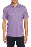 Zachary Prell Caldwell Pique Regular Fit Polo In Purple