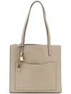 Marc Jacobs The Grind Medium Leather Tote - Beige In Neutrals