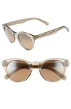 Maui Jim Dragonfly 49mm Polarizedplus2 Cat Eye Sunglasses In Translucent Taupe/ Bronze