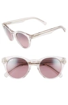 Maui Jim Dragonfly 49mm Polarizedplus2 Cat Eye Sunglasses In Crystal Pink/ Maui Rose