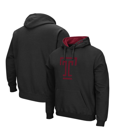Colosseum Men's Temple Owls Arch And Logo Pullover Hoodie In Black