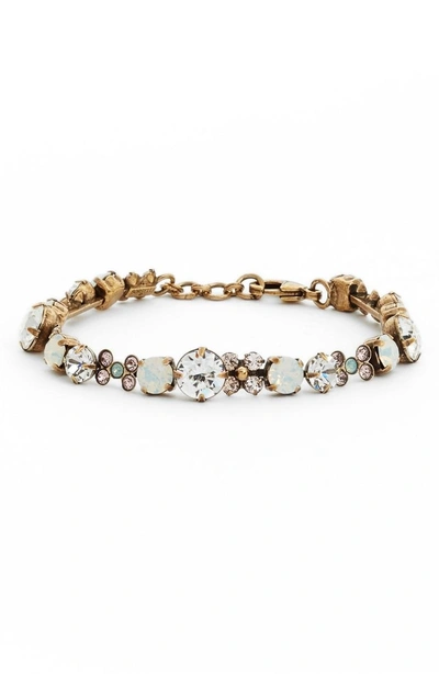 Sorrelli Well Rounded Crystal Bracelet In White/ Clear