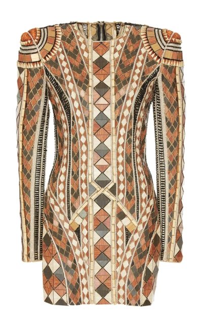 balmain embroidered mini dress Poplin Stretch Swirl Maxi Dress main image 1