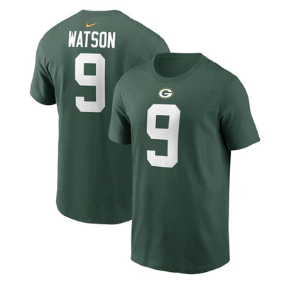 Nike Men's  Christian Watson Green Green Bay Packers Player Name And Number T-shirt