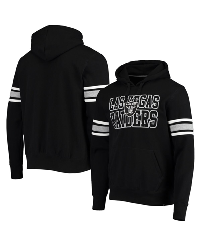 47 Brand Men's Black Las Vegas Raiders Double Block Pullover Hoodie