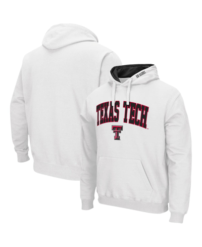 Colosseum Men's  White Texas Tech Red Raiders Arch And Logo 3.0 Full-zip Hoodie