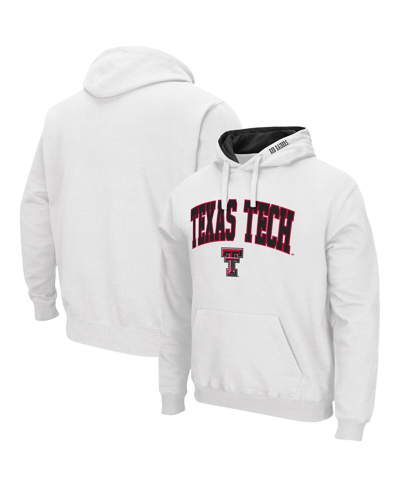 Colosseum Men's Texas Tech Red Raiders Arch & Logo 3.0 Pullover Hoodie In White