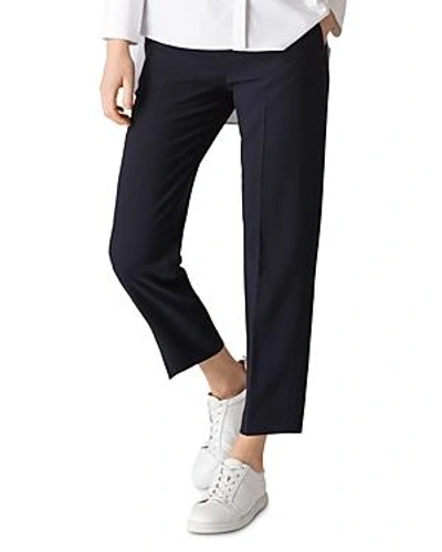 Whistles Anna Crop Pants In Navy