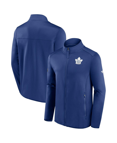 Fanatics Men's  Blue Toronto Maple Leafs Authentic Pro Rink Coaches Full-zip Jacket