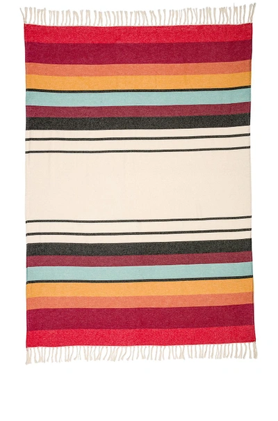 Amuse Society Sunset Ridge Blanket In Beige