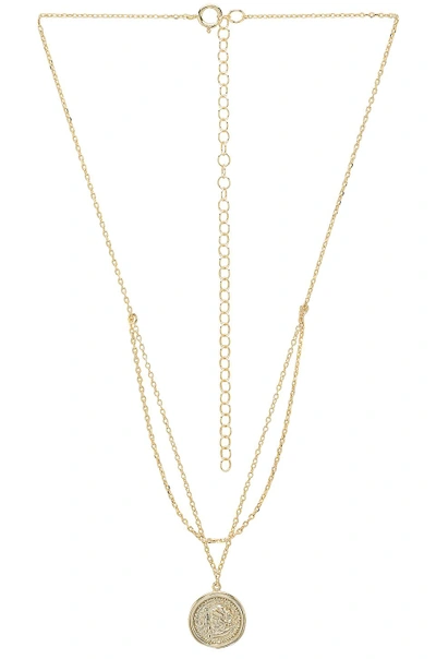 Amber Sceats Anika Necklace In Metallic Gold