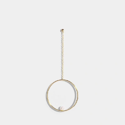 Anissa Kermiche | Rondeur Perlee Chain Mono Earring