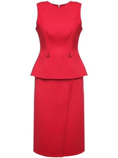 Mm6 Maison Margiela Two-piece Wool-blend Suit In Rosso