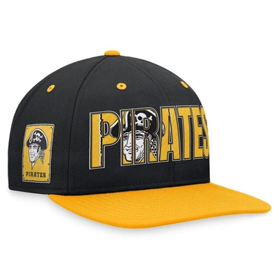 Nike Men's  Black Pittsburgh Pirates Cooperstown Collection Pro Snapback Hat
