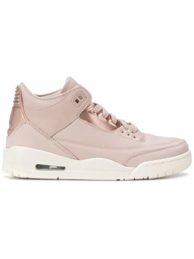 Nike Women's Air Jordan Retro 3 Se Casual Shoes, White In Pink