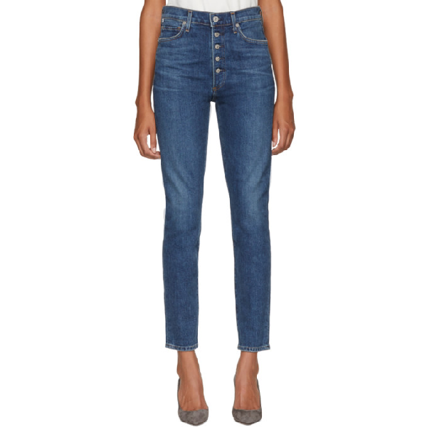 citizens of humanity olivia exposed button jeans