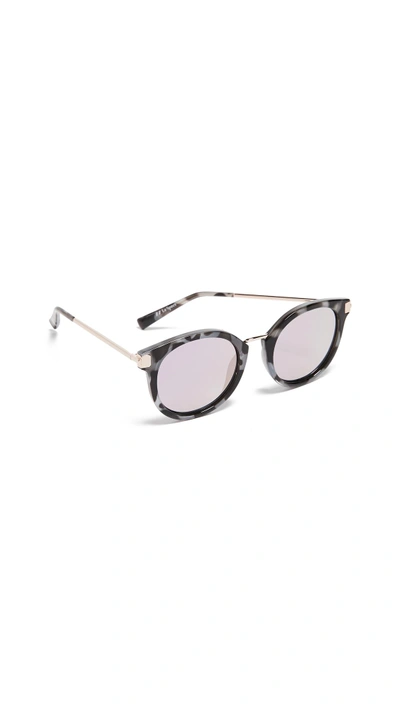 Le Specs Last Dance Sunglasses In Coal Tort/pink