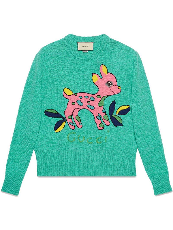gucci deer sweater
