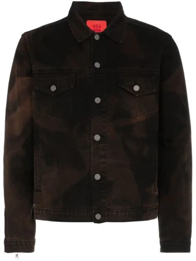 424 Oversized Shirt Jacket In Brown