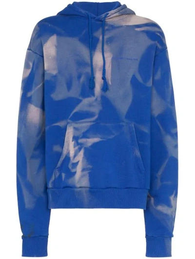 424 X Armes Bleach Hooded Sweatshirt In Blue