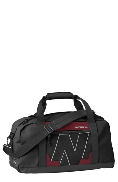 New Balance Legacy Duffle Bag In Black / Red