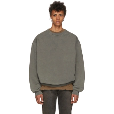 Yeezy Grey Crewneck Sweatshirt In Gravel