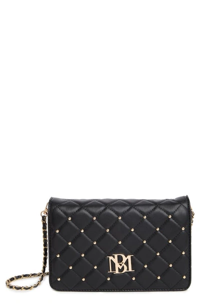 Badgley Mischka Diamond Quilt Crossbody Bag In Black